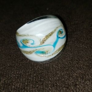 Beautiful Blown Glass Ring